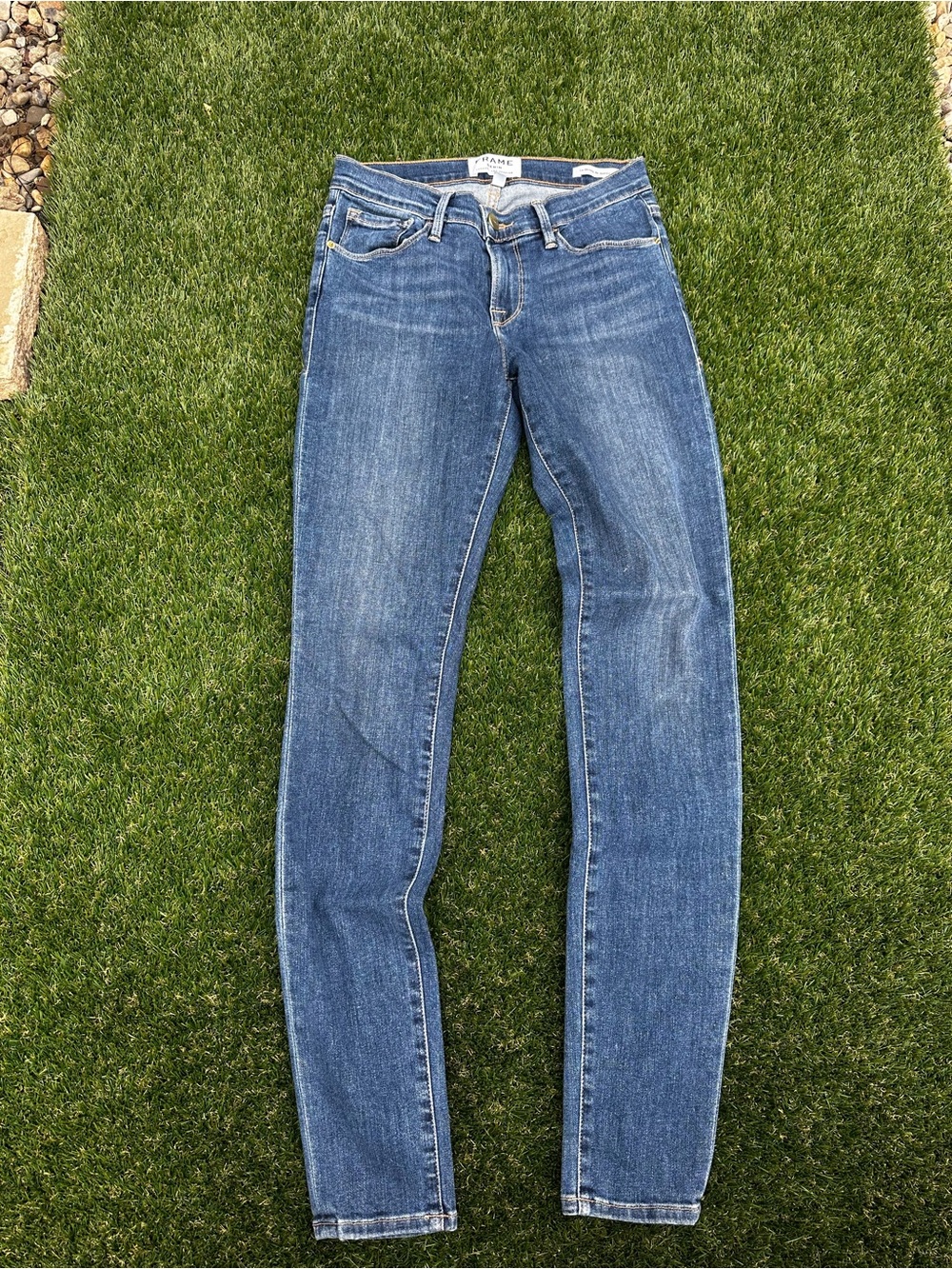 FRAME Le Skinny de Jeanne Blue Skinny Jeans 👖